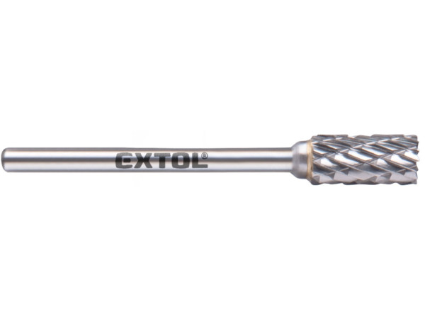 fréza karbidová, válcová s čelním ozubením, ?6x13mm, ?stopky 3mm, sek střední (double-cut)