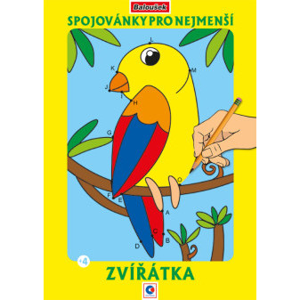 Omalovánka - A4 - Spojovánky pro nejmenší - Zvířátka