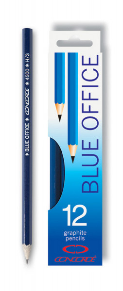 Concorde Ołówek Grafitowy Niebieski office 4500 nr 3 (H) A1036