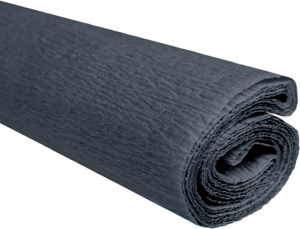Krepový papír šedý 0,5x2m C37 28 g/m2