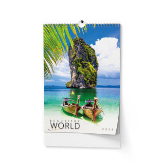 Nástěnný kalendář - Beautiful world - A3