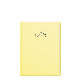 Notes linkovaný - A6 - Lamino Pastel - žlutá
