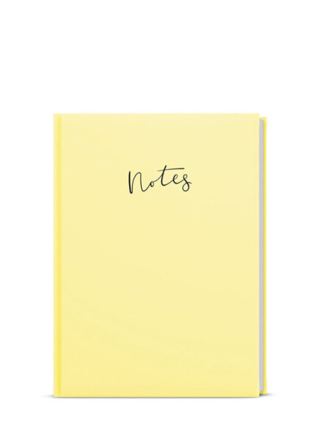 Notes linajkový - A6 - Lamino Pastel - žltá