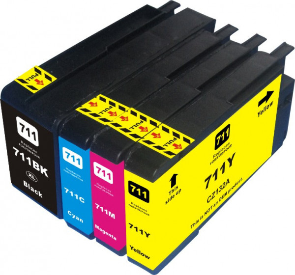 Alternativa Color X CZ133A (č. 711 BK) - inkoust černý pro HP Designjet T120/520, 80ml