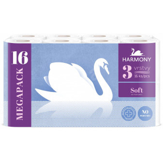 Toaletní papír Harmony Soft 3vrst./16 ks bílý