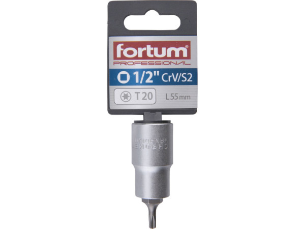 hlavice zástrčná 1/2' hrot TORX, T20, L 55mm