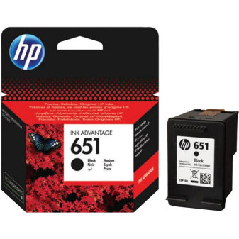 HP originální inkoust  C2P10AE (651) black