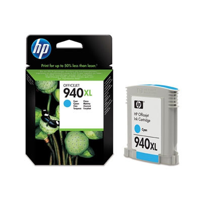 HP originální ink C4907AE, HP 940XL, cyan, 1400str., 16ml, HP Officejet Pro 8000, Pro 8500