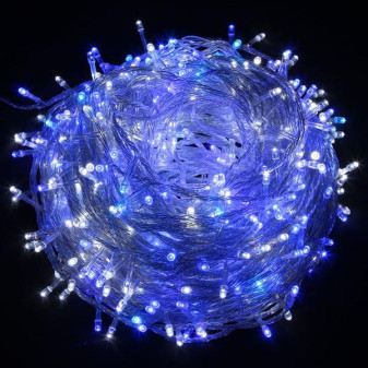 LED osvětlení řetěz modrý 10m,100xLED