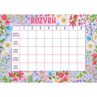 Rozvrh hodin Květiny