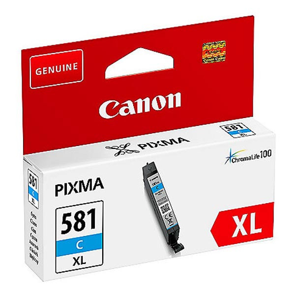 Canon originální ink CLI-581C XL, cyan, 8,3ml, 2049C001, very high capacity, Canon PIXMA TR7550,