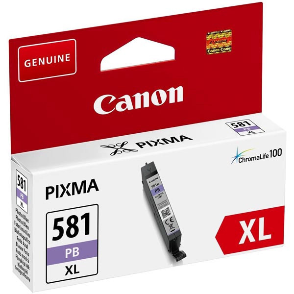 Canon originální ink CLI-581PB XL, photo blue, 8,3ml, 2053C001, very high capacity, Canon PIXMA
