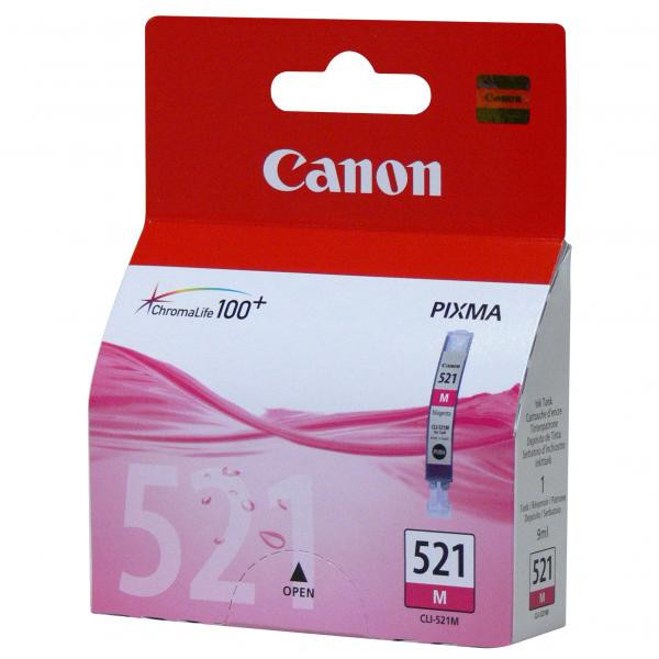 Canon originální ink CLI521M, magenta, 470str., 9ml, 2935B001, Canon iP3600, iP4600, MP620, MP63