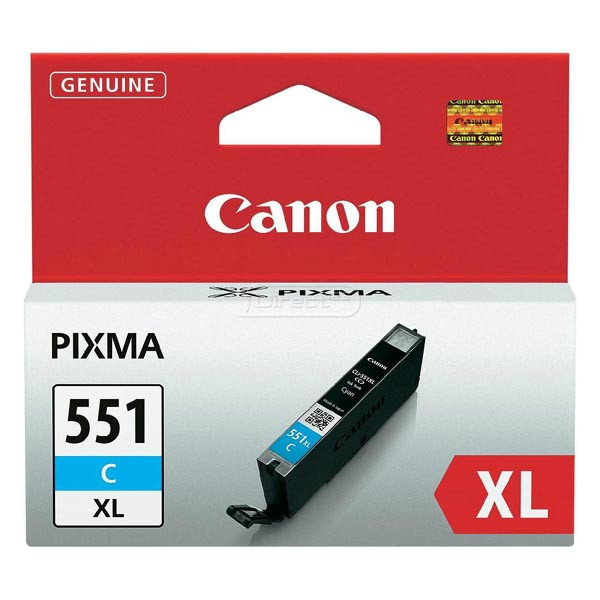 Canon originální ink CLI551C XL, cyan, blistr, 11ml, 6444B004, high capacity, Canon PIXMA iP7250