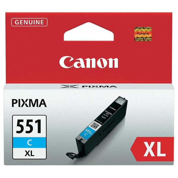 Canon originální ink CLI551C XL, cyan, 11ml, 6444B001, high capacity, Canon PIXMA iP7250, MG5450