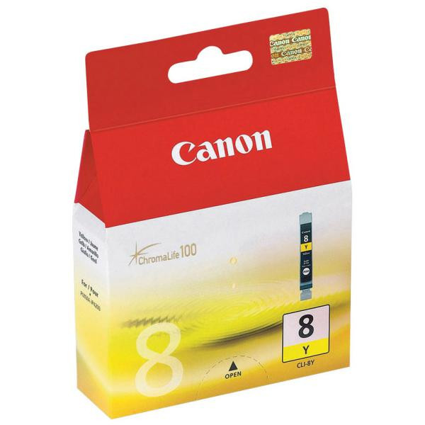 Canon originální ink CLI8Y, yellow, 490str., 13ml, 0623B001, Canon iP4200, iP5200, iP5200R, MP50