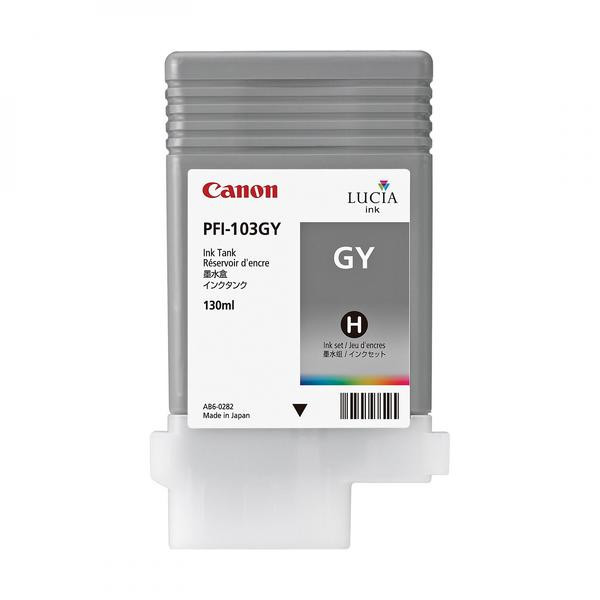 Canon originální ink PFI103GY, grey, 130ml, 2213B001, Canon iPF-5100, 6100
