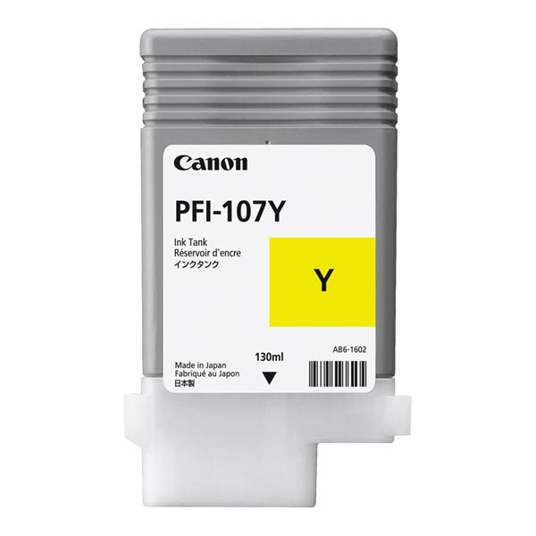 Canon originální ink PFI107Y, yellow, 130ml, 6708B001, Canon iPF-680, 685, 780, 785