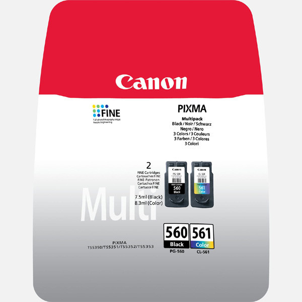 Canon originální ink PG560/CL561 multipack, black/color, 3713C006, Canon Pixma TS5350