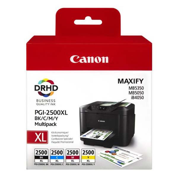 Canon originální ink PGI-2500XL Bk/C/M/Y multipack, black/color, 9254B004, Canon MAXIFY iB4050,