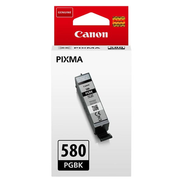 Canon originální ink PGI-580PGBK, black, 11.2ml, 2078C001, Canon PIXMA TR7550, TR8550, TS6150, T