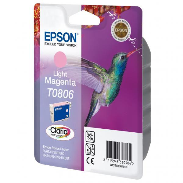 Epson originální ink C13T08064011, light magenta, Epson Stylus Photo PX700W, 800FW, R265, 285, 3