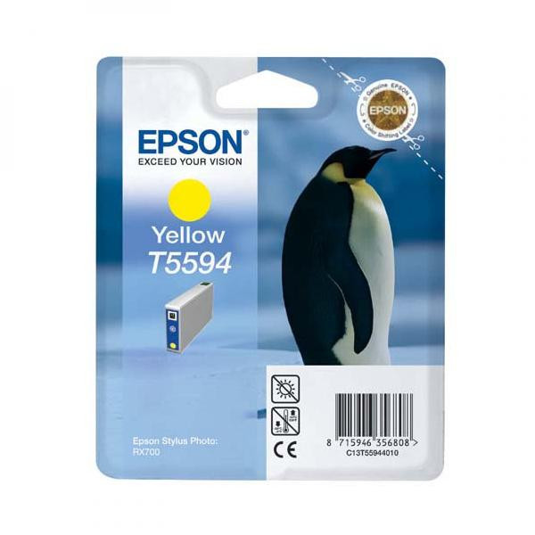 Epson originální ink C13T55944010, yellow, 13ml, Epson Stylus Photo RX700