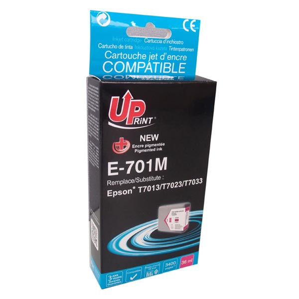UPrint kompatibilní ink s C13T70134010, magenta, 3200str., 36ml, E-701M, Epson WorkForce Pro WP4