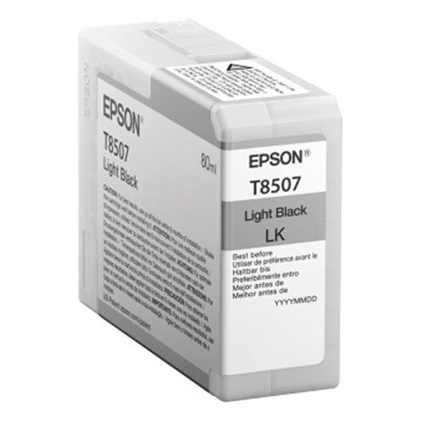 Epson originální ink C13T850700, light black, 80ml, Epson SureColor SC-P800
