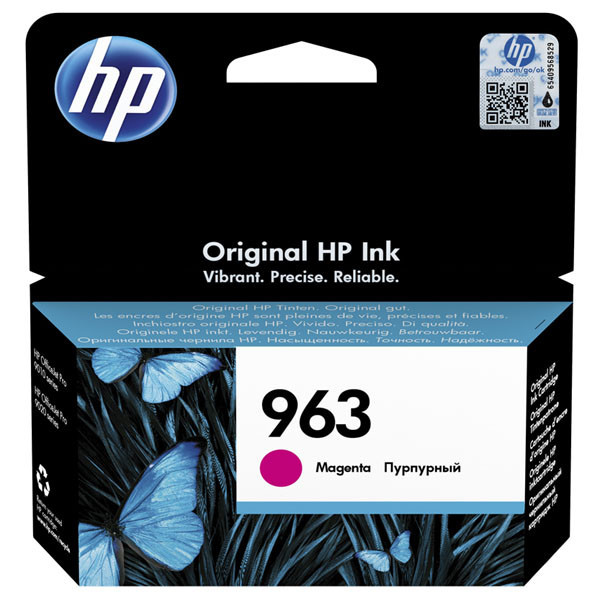 HP originální ink 3JA24AE#301, HP 963, magenta, blistr, 700str., 10.77ml, HP Officejet Pro 9010,