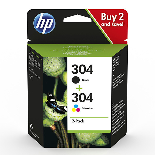 HP originální ink sada 3JB05AE, HP 304, CMYK, 100CMY-120Kstr., HP Deskjet 3720, 3721, 3722, 3723