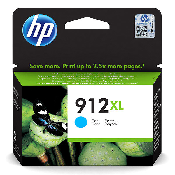 HP originální ink 3YL81AE, HP 912XL, cyan, 825str., high capacity, HP Officejet 8012, 8013, 8014