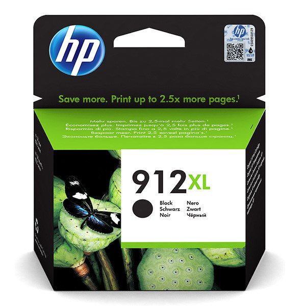 HP originální ink 3YL84AE, HP 912XL, black, 825str., high capacity, HP Officejet 8012, 8013, 801