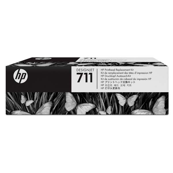 HP originální sada pro výměnu tiskové hlavy C1Q10A, CMYK, součástí jsou i ink cartrige typ HP De