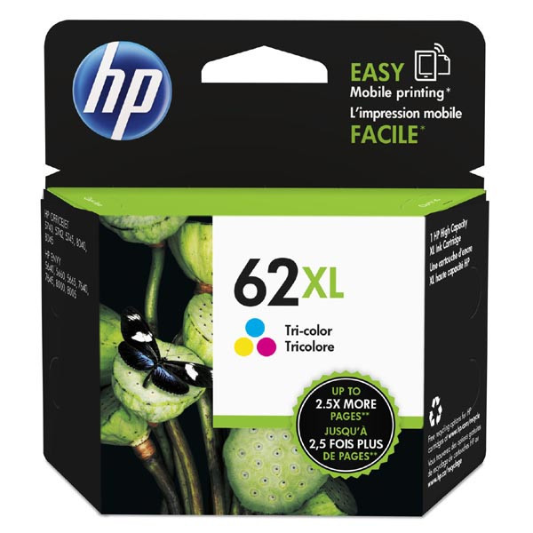 HP originální ink C2P07AE, HP 62XL, color, 415str., HP ENVY 5540 AIO, 5640 AIO, 7640 AIO, OJ 574