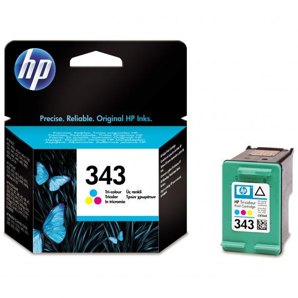 HP originální ink C8766EE, HP 343, color, 260str., 7ml, HP Photosmart 325, 375, OJ-6210, DeskJet