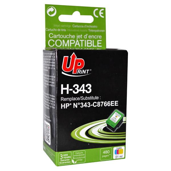 UPrint kompatibilní ink s C8766EE, HP 343, color, 19ml, H-343CL, pro HP Photosmart 325, 375, OJ-