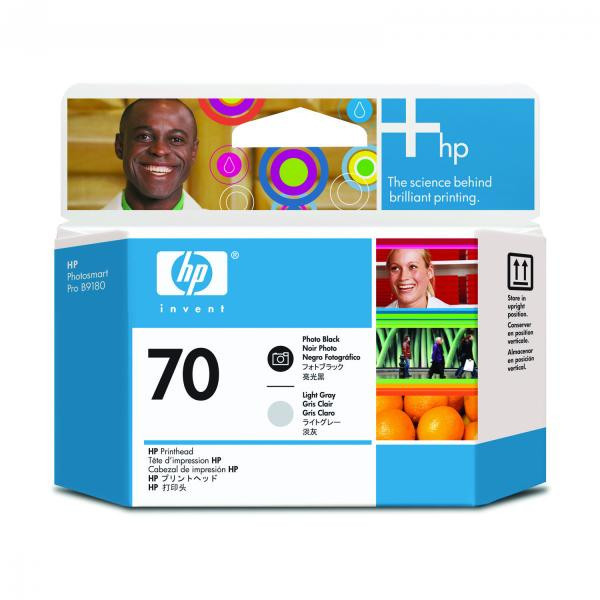 HP originální tisková hlava C9407A, HP 70, photo black/light grey, HP Photosmart Pro B9180, Desi