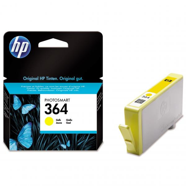 HP originální ink CB320EE, HP 364, yellow, 300str., HP Photosmart B8550, C5380, D5460