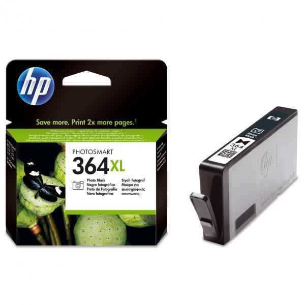 HP originální inkoust CB322EE č.364XL Photo black 290str., pro HP Photosmart B8550, C5380, D5460