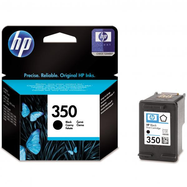 HP originální ink CB335EE, HP 350, black, 4,5ml, HP Officejet J5780, J5785