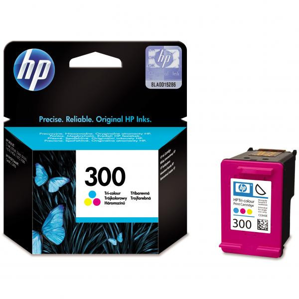 HP originální ink CC643EE, HP 300, color, blistr, 165str., 4ml, HP DeskJet D2560, F4280, F4500