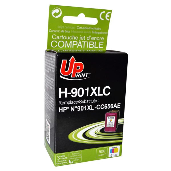 UPrint kompatibilní ink s CC656AE, HP 901, color, 21ml, pro HP OfficeJet J4580
