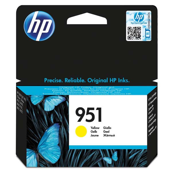HP originální ink CN052AE, HP 951, yellow, 700str., pro HP Officejet Pro276dw, 8100 ePrinter
