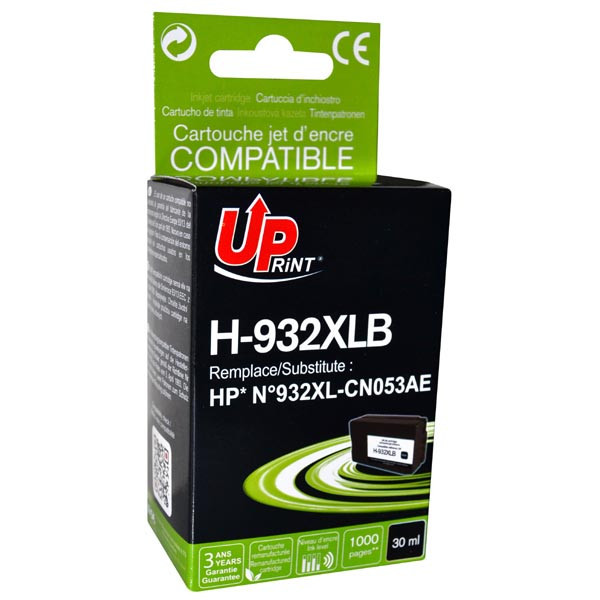 UPrint kompatibilní ink s CN053AE, HP 932XL, black, 1000str., 30ml, H-932-XL, pro HP Officejet 6