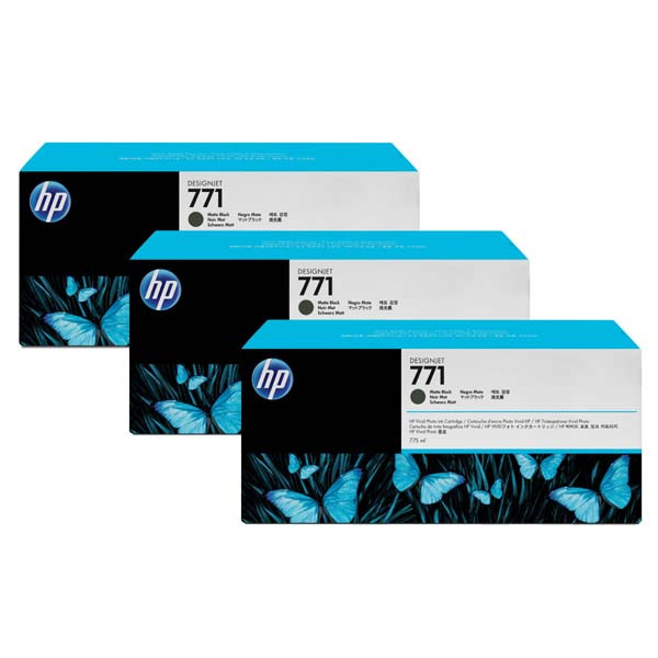 HP originální ink CR250A, matte black, 3x775ml, HP 771, HP 3-Pack, Designjet Z6200