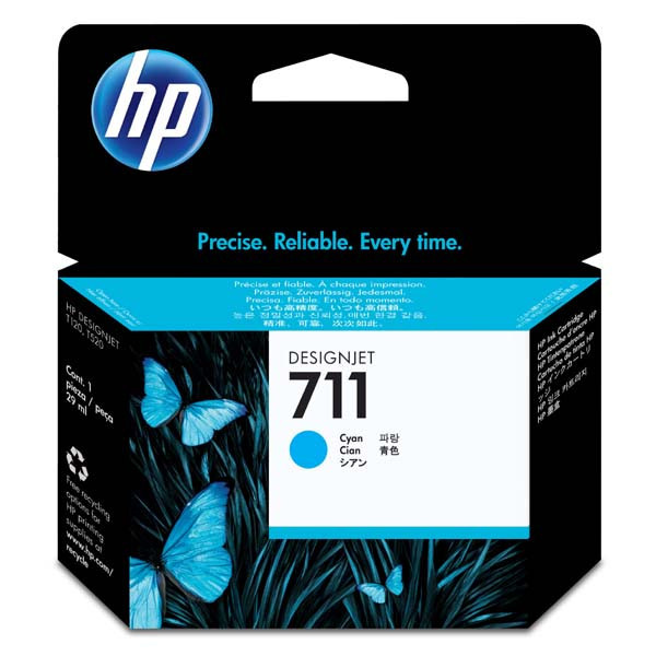HP originální ink CZ130A, HP 711, cyan, 29ml, HP DesignJet T120, T520