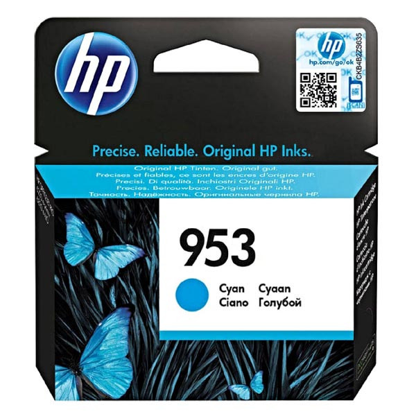HP originální ink F6U12AE, cyan, 700str., 10ml, HP 953, HP OJ Pro 8218,8710,8720,8740