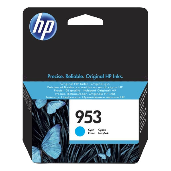 HP originální ink F6U12AE, cyan, blistr, 700str., 10ml, HP 953, HP OJ Pro 8218,8710,8720,8740