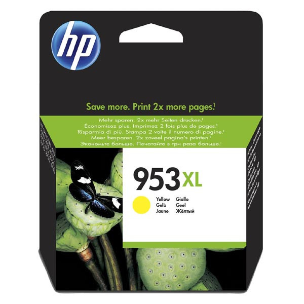 HP originální ink F6U18AE, HP 953XL, yellow, 1600str., 20ml, high capacity, HP OfficeJet Pro 821